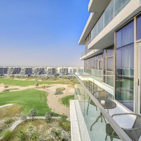 Sunlit Studio At Golf Promenade 2A Damac Hills By Deluxe Holiday Homes Дубай Екстериор снимка